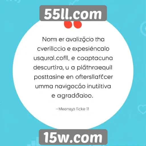 Avaliação da experiência do usuário no 55ll.com